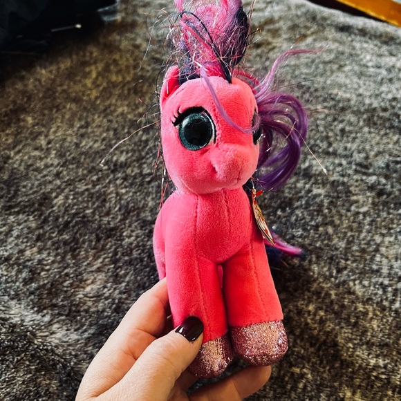 Ty Beanie Boos Ruby Pink Horse April 29 - Picture 1 of 4